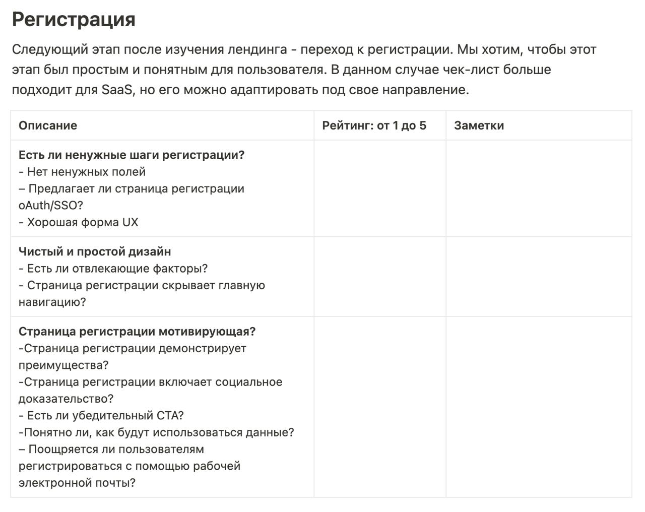 Чек-лист для оценки онбординга в вашем продукте
Знаю, что вы любите чек-листы, поэтому перевела для вас материал с Reforge по оценке онбординга | Сетка — социальная сеть от hh.ru