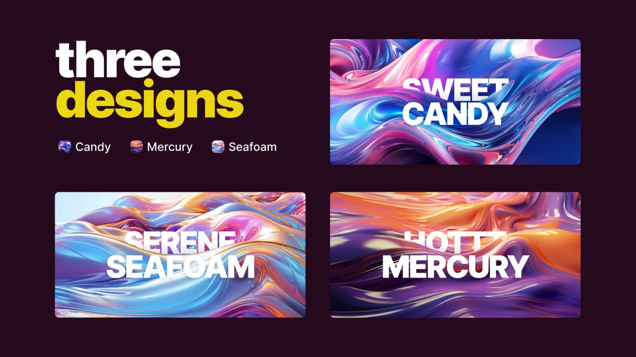 #фон #background #плагины #ресурсы #дизайн #figma
📱 Fluid's Liquid Metal Layouts
Набор крутых адаптивных фонов
📱 Odiz | Telegram | Сетка — социальная сеть от hh.ru