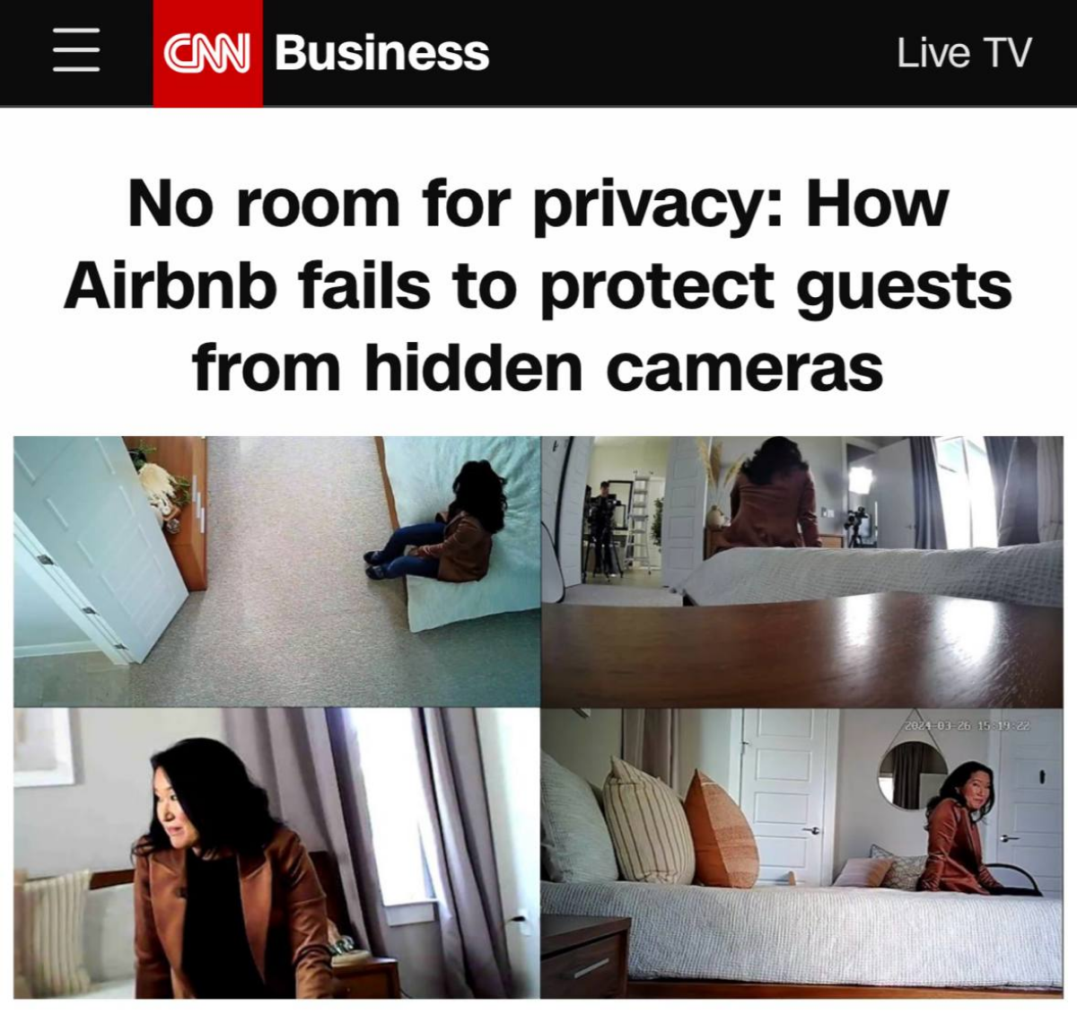Airbnb вновь на гране скандала: журналисты провели расследование по поводу скрытых камер, которые устанавливают владельцы арендованных квартир | Сетка — социальная сеть от hh.ru