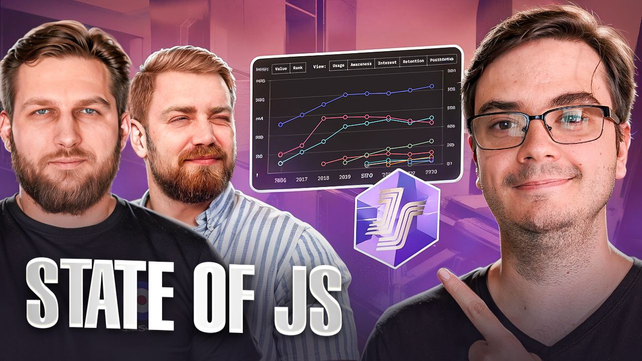 #видео State of JavaScript 2023 в 2024 году - детальный разбор
В очередном выпуске мы, вместе с командой PurpleCode разберём результаты State of JavaScript 2023 года, результаты которого были недавно ... | Сетка — социальная сеть от hh.ru