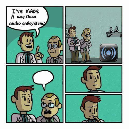 Хаха, обожаю, че там ALSA и PulseAudio еще живы? | Сетка — социальная сеть от hh.ru