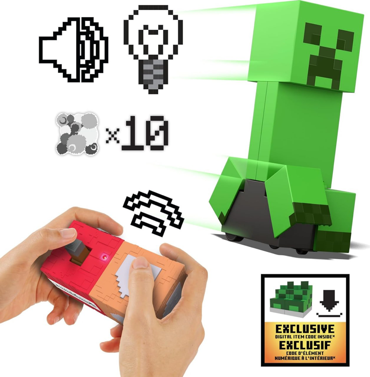 Mattel выпустили игрушку Крипера из Minecraft на радиоуправлении — его даже можно «взорвать».
Пульт выполнен в стиле игры — на нем есть «рычаг» и кнопка взрыва | Сетка — социальная сеть от hh.ru