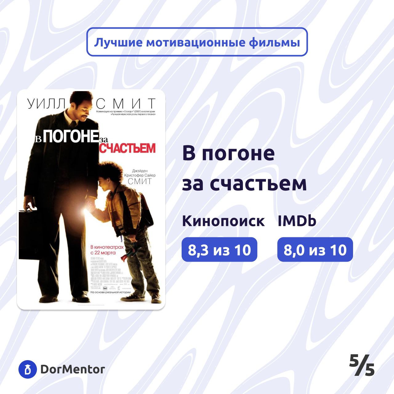 Хотите что-то посмотреть, но нет идей? Ловите подборку мотивационных фильмов, которые зарядят Вас на успех💪🏆
1 | Сетка — социальная сеть от hh.ru
