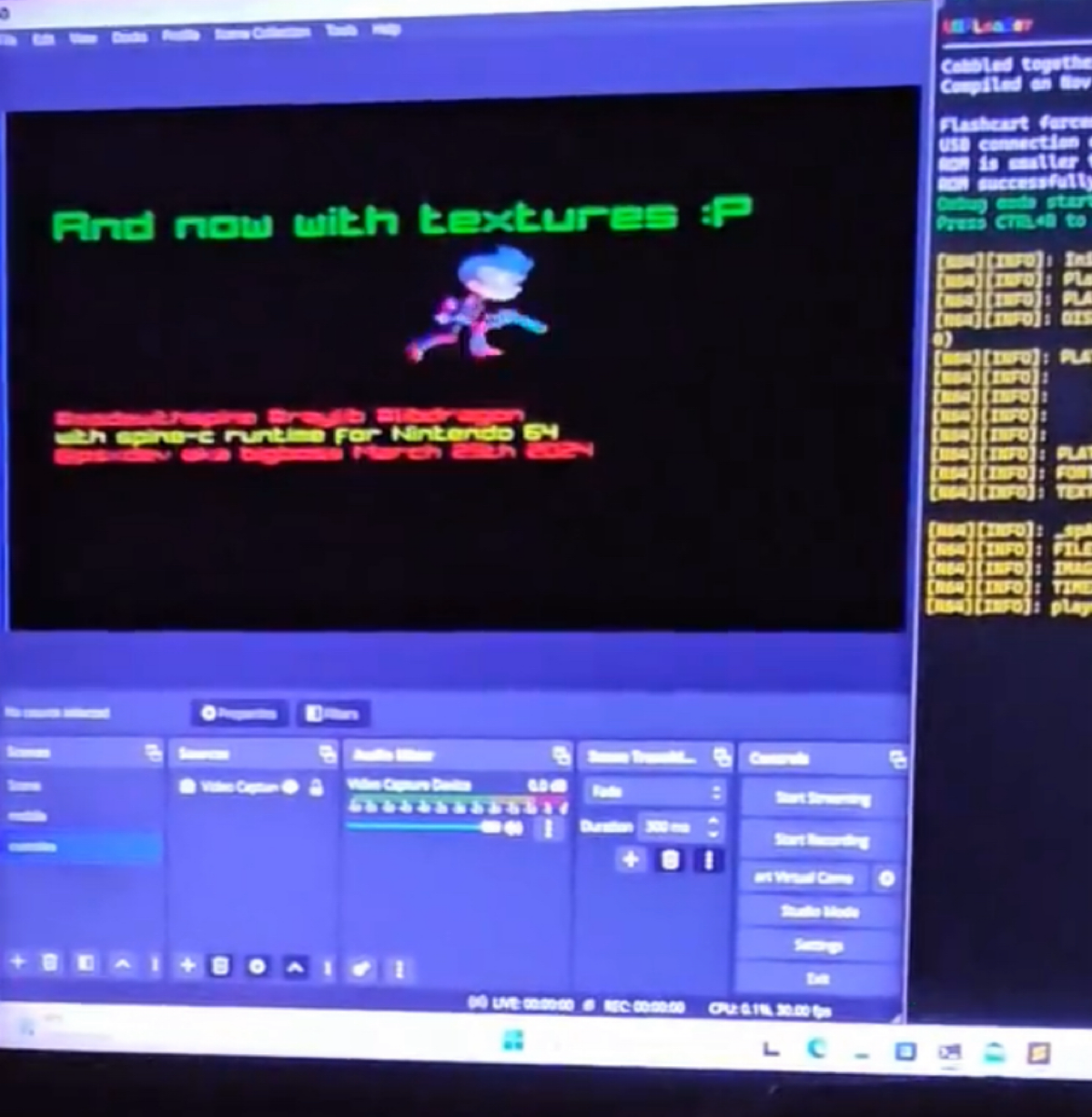 Юзер из Штатов запустил raylib на Nintendo 64. 
The power of C language! 💥
N64 — 64-разрядная игровая приставка. Разрабатывалась японской компанией Nintendo совместно с Silicon Graphics | Сетка — социальная сеть от hh.ru