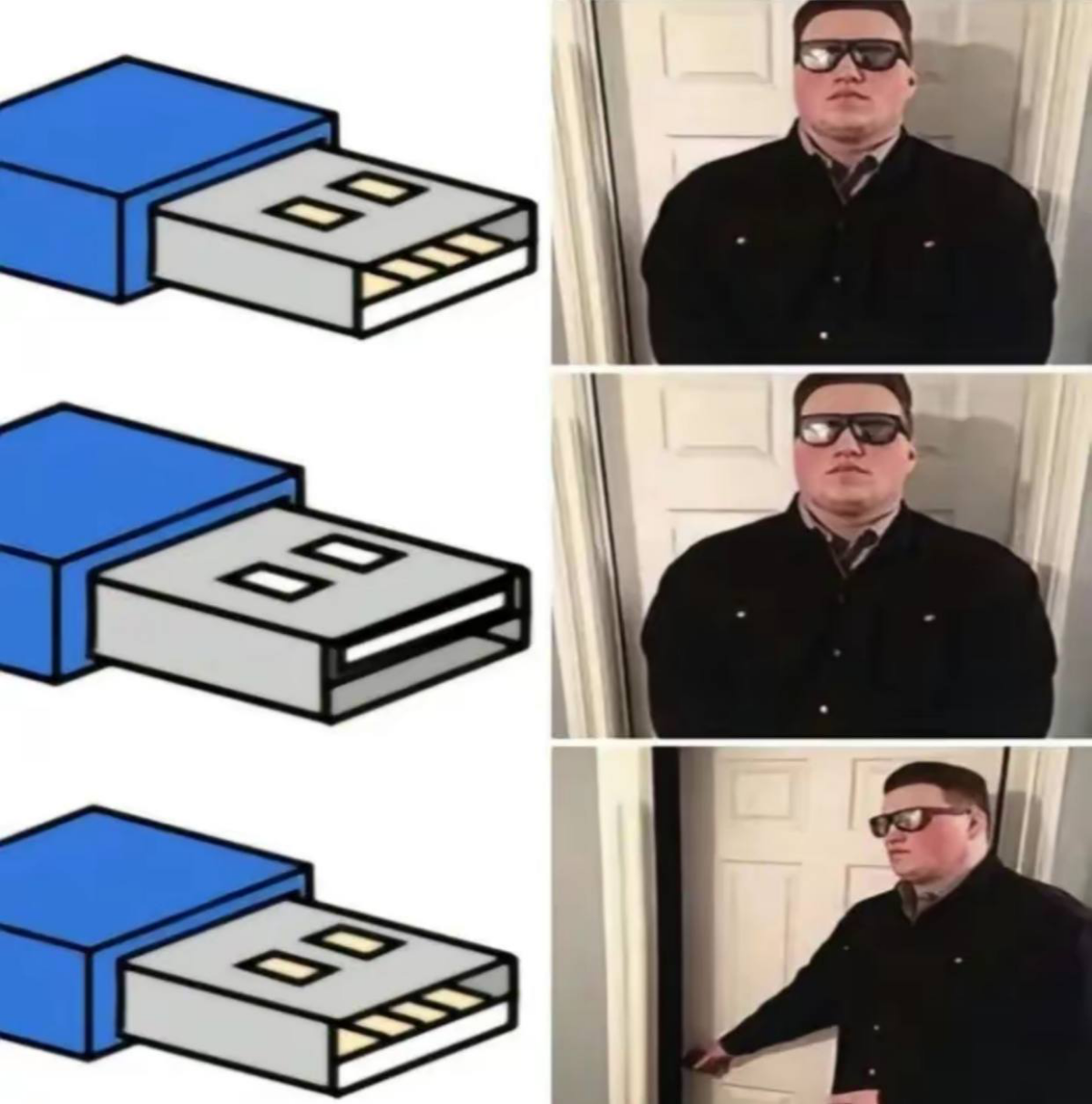 Безопасность от USB-входа. Сколько бы раз ты не втыкал, стабильно будет с третьего. | Сетка — социальная сеть от hh.ru