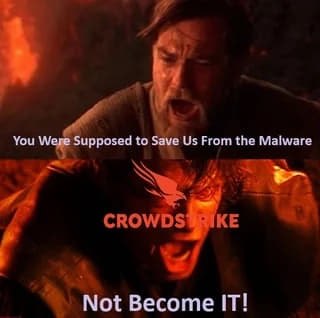 Уже пошли мемы по Crowdstrike | Сетка — социальная сеть от hh.ru