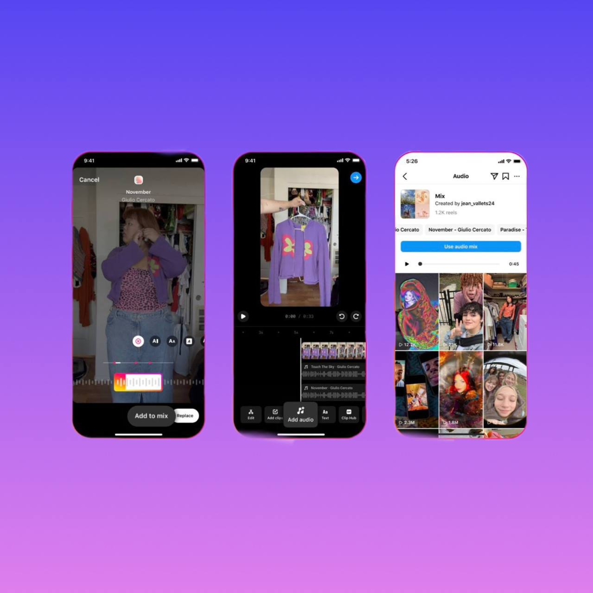 20 треков в Reels —  новое обновление в Instagram*.
Теперь при добавлении трека в редакторе вы сможете добавлять 20 музыкальных дорожек | Сетка — социальная сеть от hh.ru