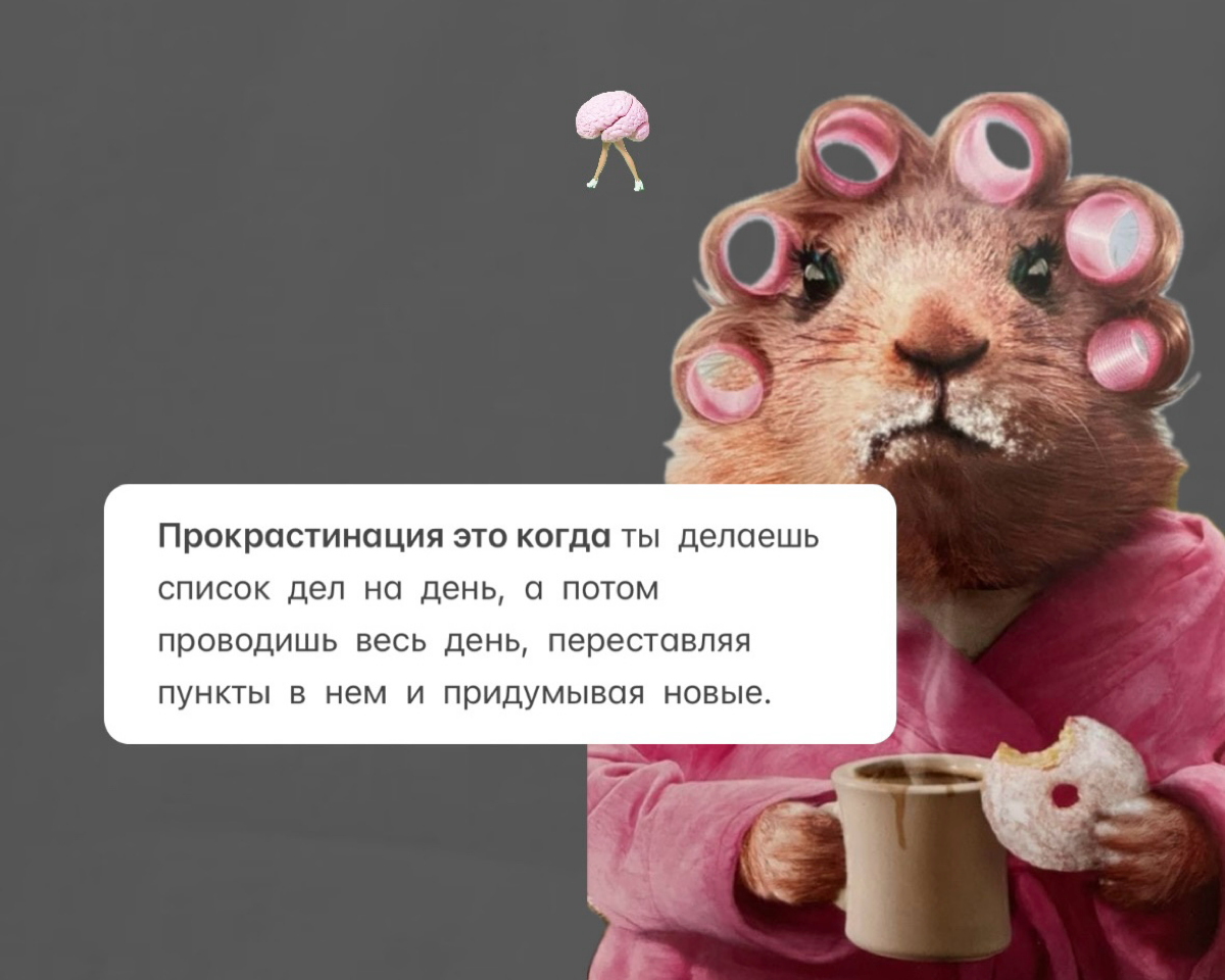 ПРОДОЛЖИТЕ ФРАЗУ:
Прокрастинация это когда .. | Сетка — социальная сеть от hh.ru