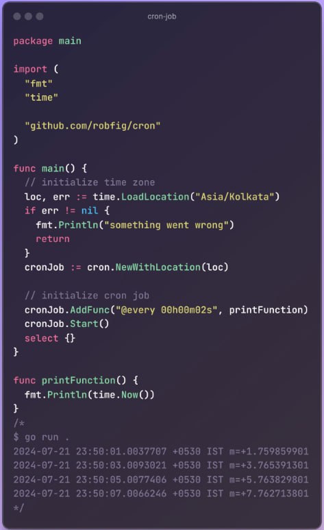Scheduler, планировщик задач на Go | Сетка — социальная сеть от hh.ru