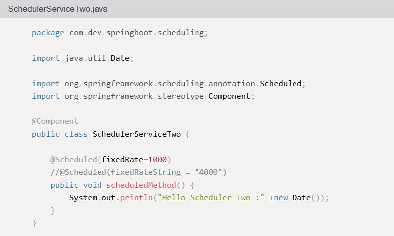 @Scheduled планировщик задач в Java Spring Boot | Сетка — социальная сеть от hh.ru