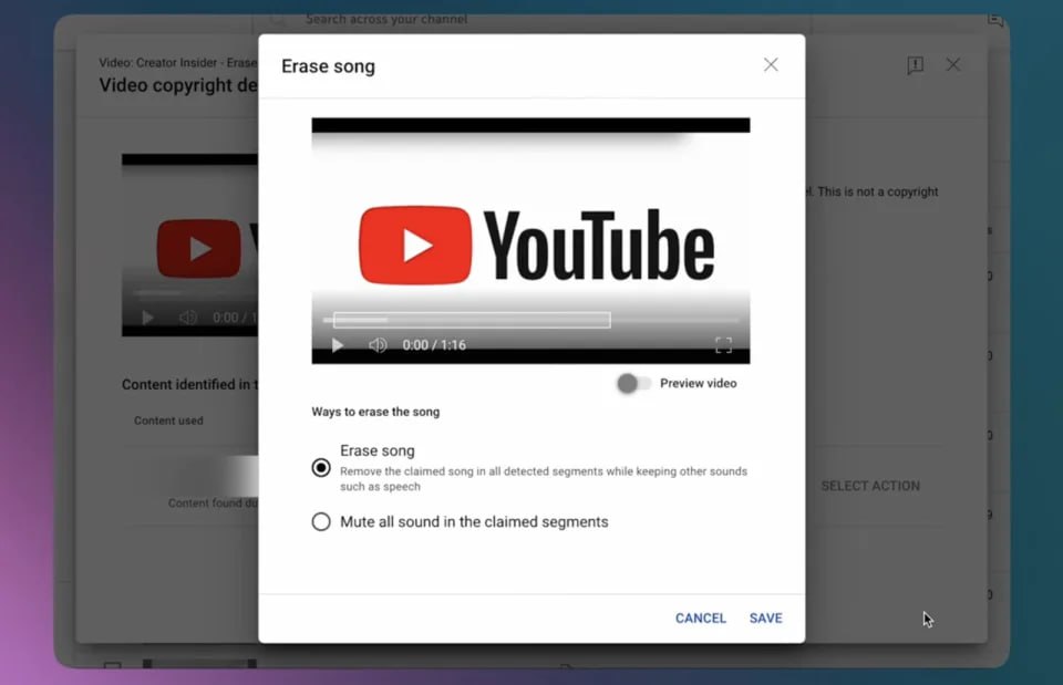 📺 YouTube будет удалять музыку из вашего видео, не блокируя видео.
Ох, ну вот это очень хорошая новость.
Сколько раз у меня было, что я записывал скринкасты с ТВ, а там музыка играла | Сетка — социальная сеть от hh.ru