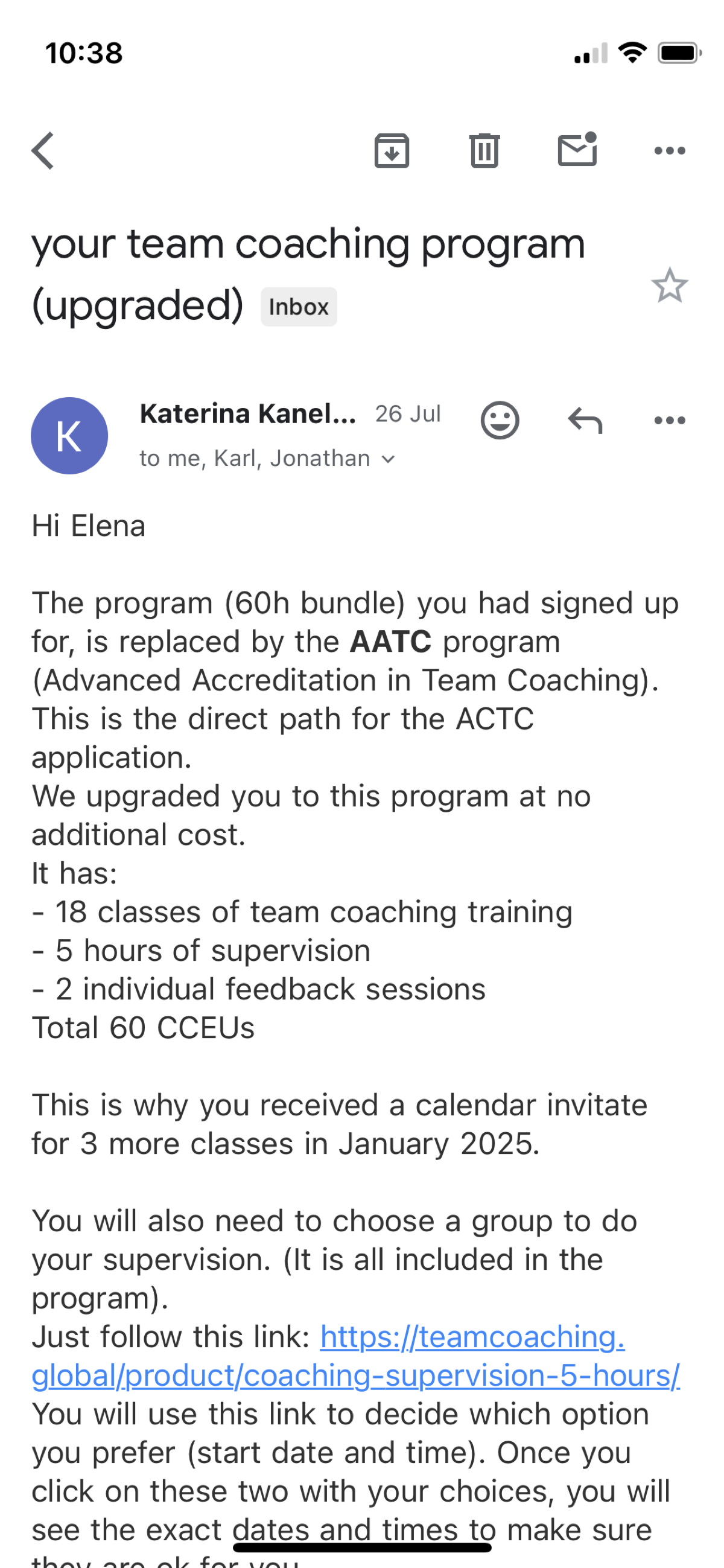 Совсем скоро начнётся мой путь на сертификацию Advance Accreditation in Team Coaching (по командному коучингу на английском) | Сетка — социальная сеть от hh.ru