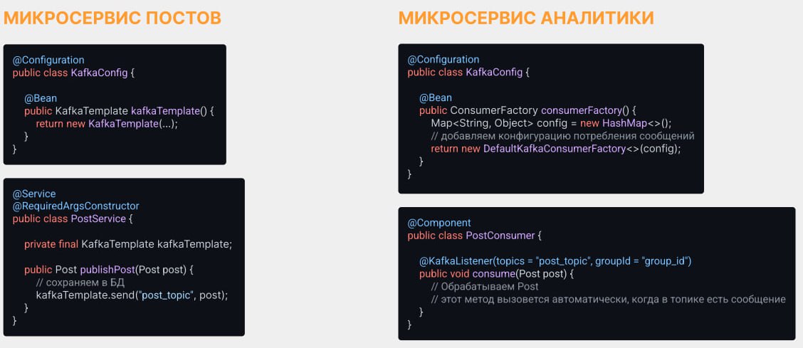 Kafka + Spring
Простой метод работы с Kafka через аннотацию @KafkaListener
#java #kafka #spring | Сетка — социальная сеть от hh.ru