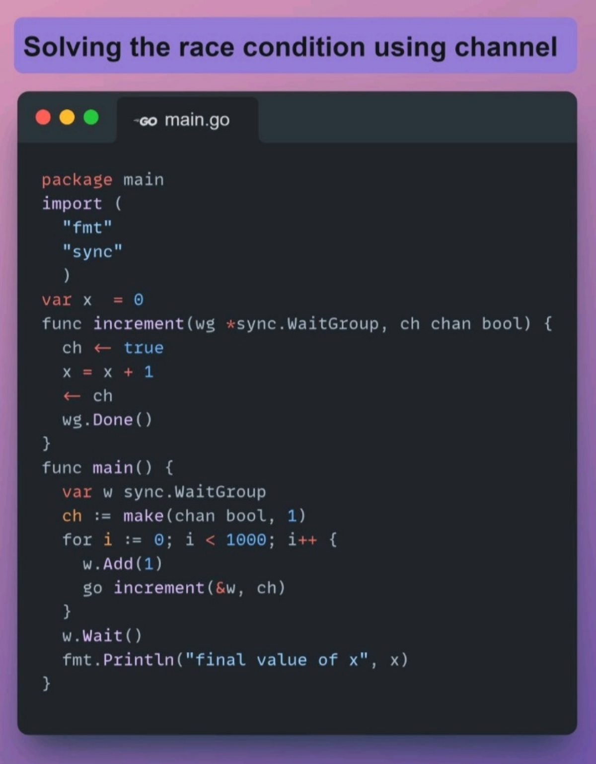 Race condition в Golang | Сетка — социальная сеть от hh.ru