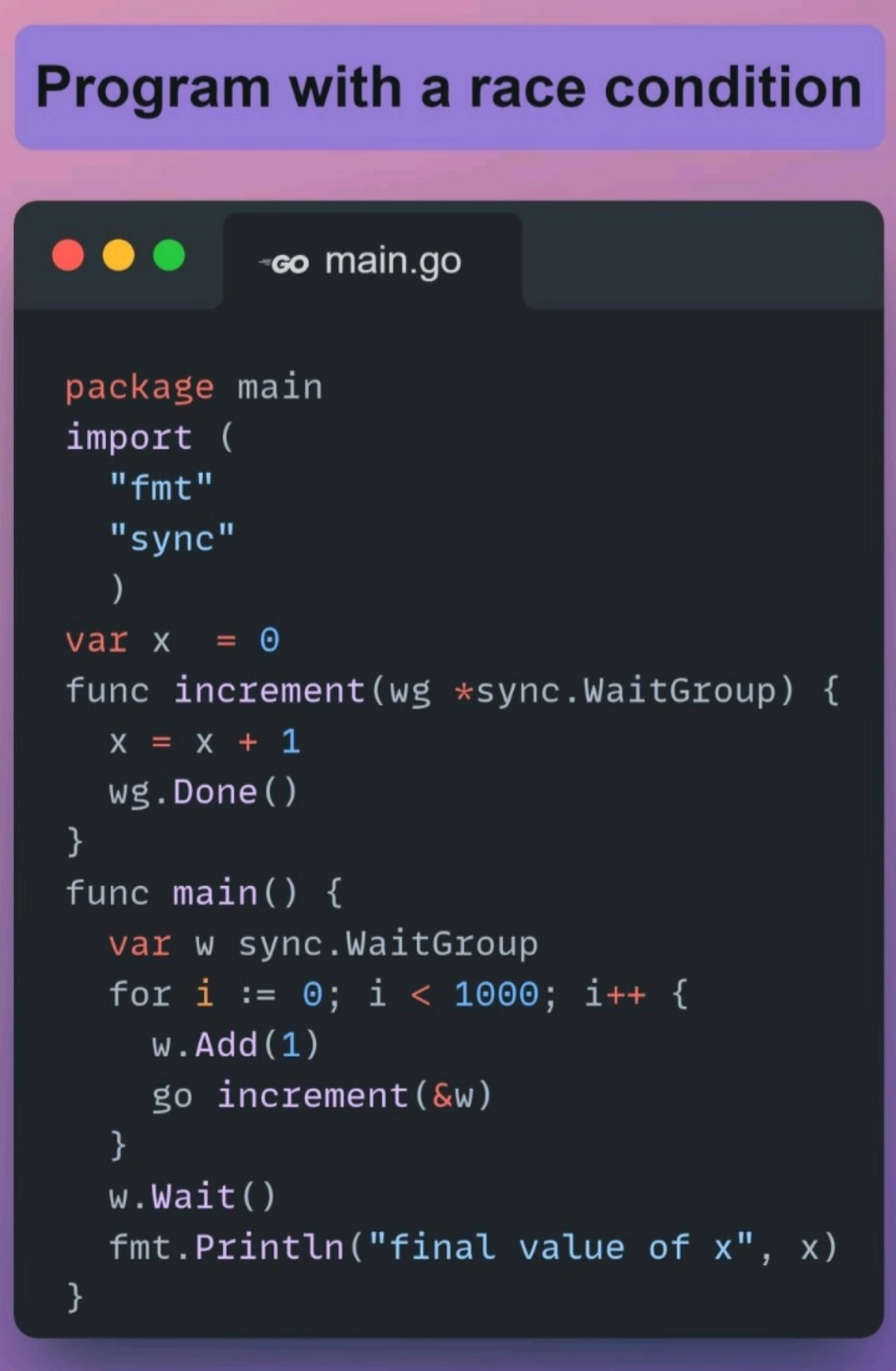 Race condition в Golang | Сетка — социальная сеть от hh.ru