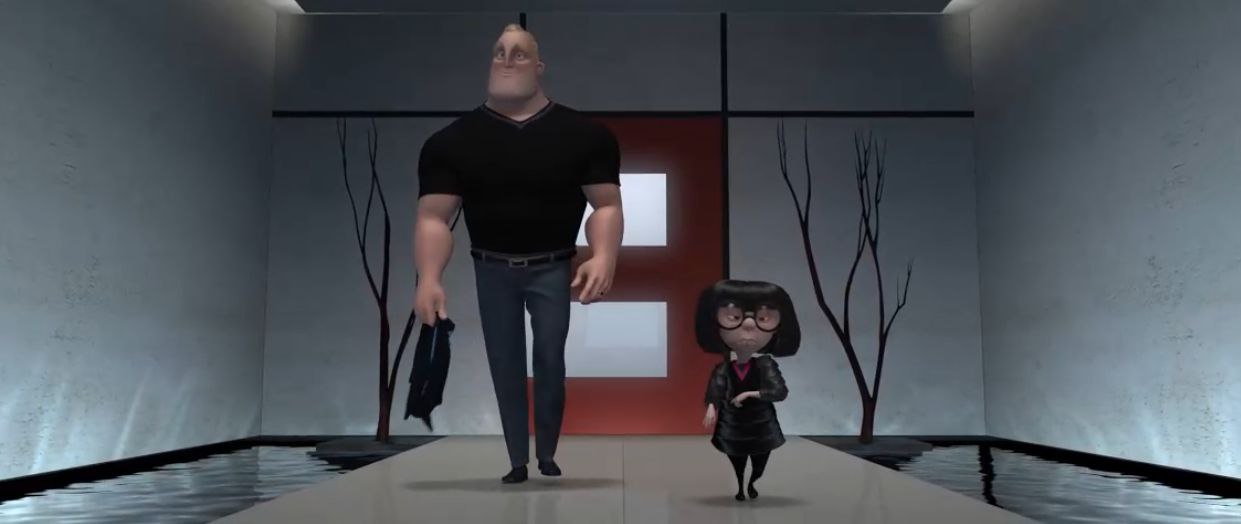 Наконец она, королева Суперсемейки 
У супер-дизайнера Эдны Мод дом как будто если бы Мис ван дер Рое делал Парфенон. Кстати, в артбуке было больше отсылок на руины коллосов во дворе и интерьере дома | Сетка — социальная сеть от hh.ru