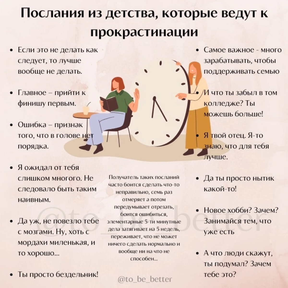 Послания из детства, которые ведут к прокрастинации | Сетка — социальная сеть от hh.ru