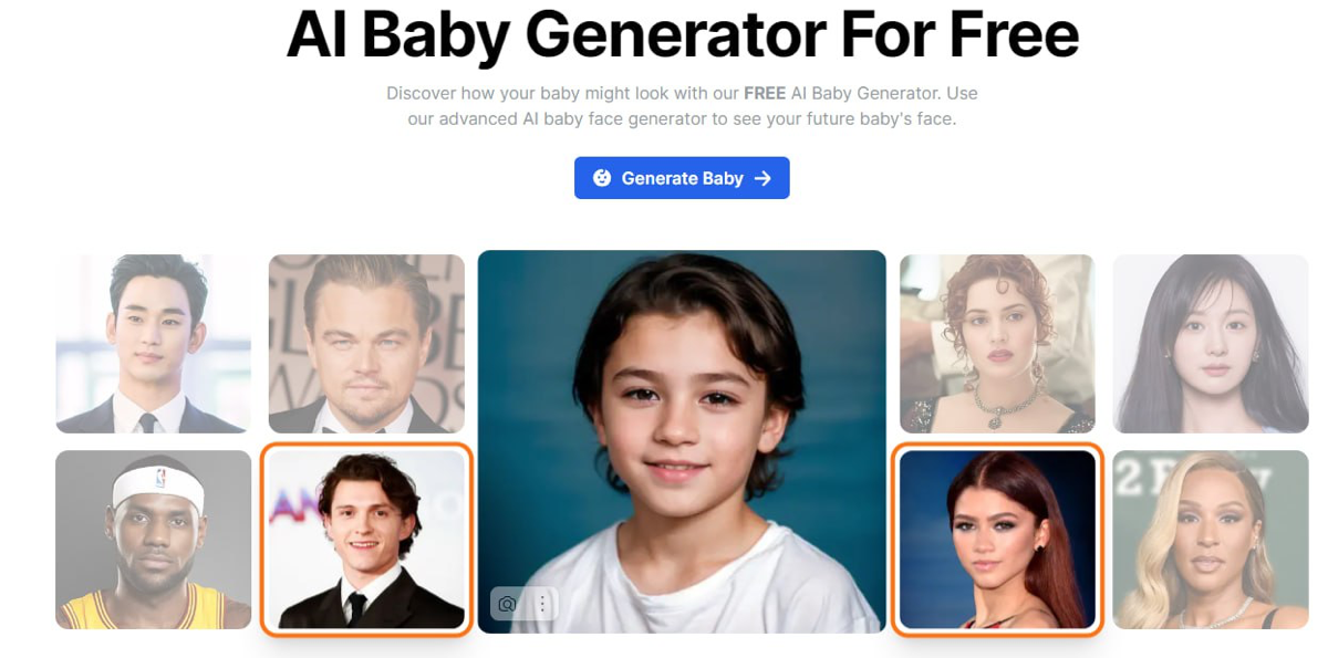 Нейросеть, которая покажет как будет выглядеть ваш будущий ребёнок.
https://www.futurebaby.ai/
Комменты приветствуются)) | Сетка — социальная сеть от hh.ru