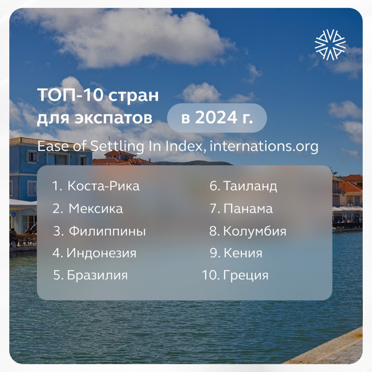 Топ-10 лучших стран для экспатов по версии Expat insider.
Согласны?
А в какой стране экспатируетесь вы? | Сетка — социальная сеть от hh.ru