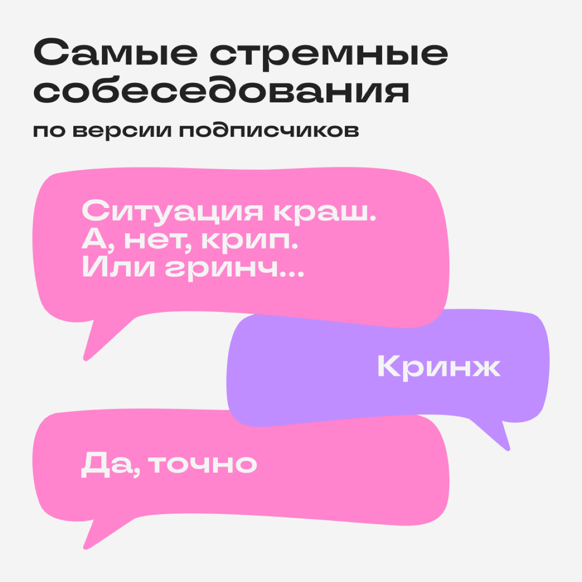 Истории кринжовых собеседований | Сетка — социальная сеть от hh.ru