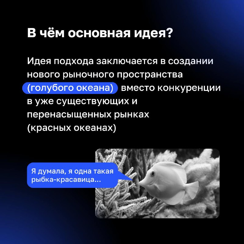 Стать акулой в бизнесе или открыть свой Голубой Океан?
Многие лидеры считают, что успех в бизнесе достигается только через жёсткую конкуренцию | Сетка — социальная сеть от hh.ru