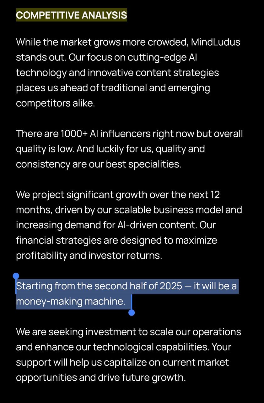 Наткнулся на что-то вроде питчдека от ребят, которые делают "виртуальных Инстаграм-инфлюенсеров" на продажу | Сетка — социальная сеть от hh.ru