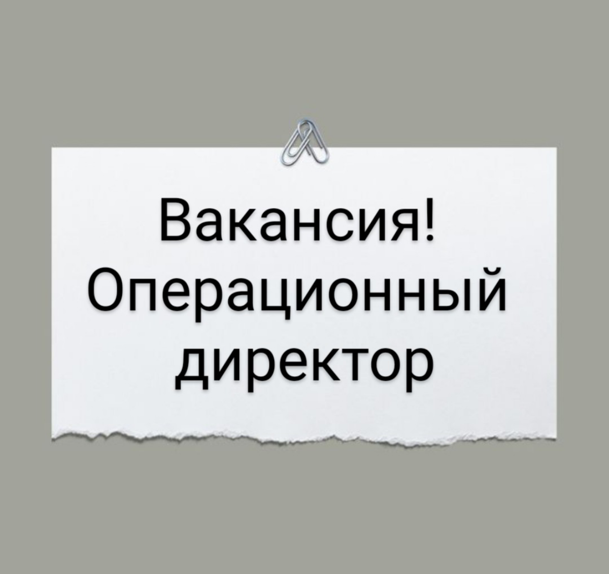 ВАКАНСИЯ: Операционный директор
КОМПАНИЯ: МосТАБАК
ЛОКАЦИЯ: Москва
ЗАДАЧИ:
•  Контроль операционной деятельности компании;
•  Контроль и обеспечение работы имеющихся бизнес-процессов;
•  Аудит, модерн... | Сетка — социальная сеть от hh.ru