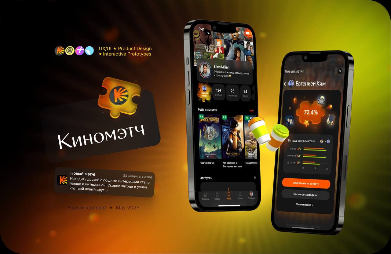 КИНОМЭТЧ 🎥 🧩 | Сетка — социальная сеть от hh.ru