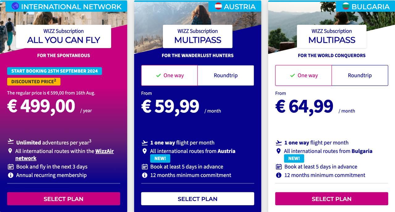 ⚡️Wizz Air запустил сезонный билет, с которым можно безлимитно летать целый год! Это такой аналог проездного, только в небе, стоит €499 (50 тысяч рублей) | Сетка — социальная сеть от hh.ru