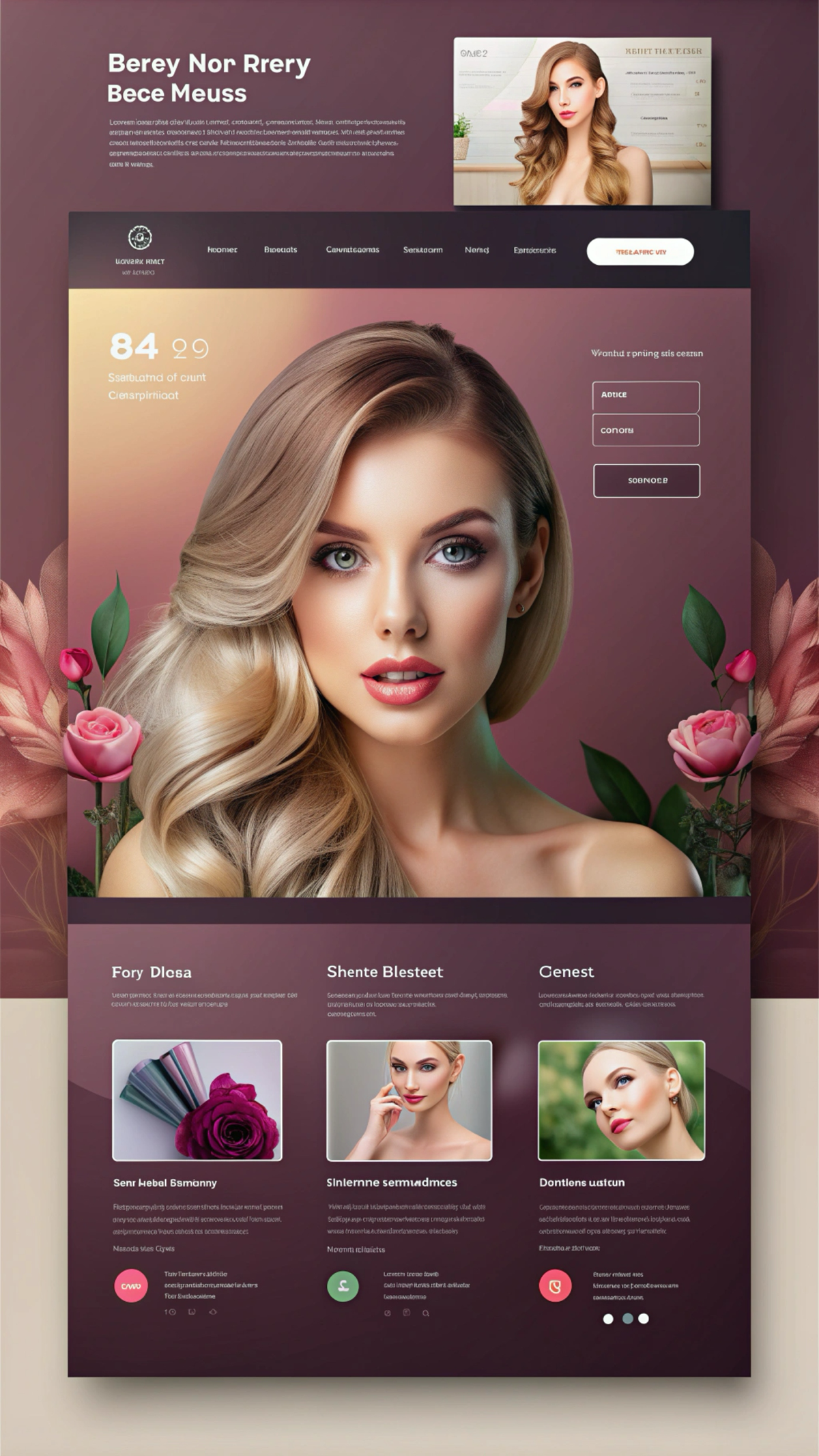Верстка сайта салона красоты #макетфигма #фигма #версткасайта | Сетка — социальная сеть от hh.ru