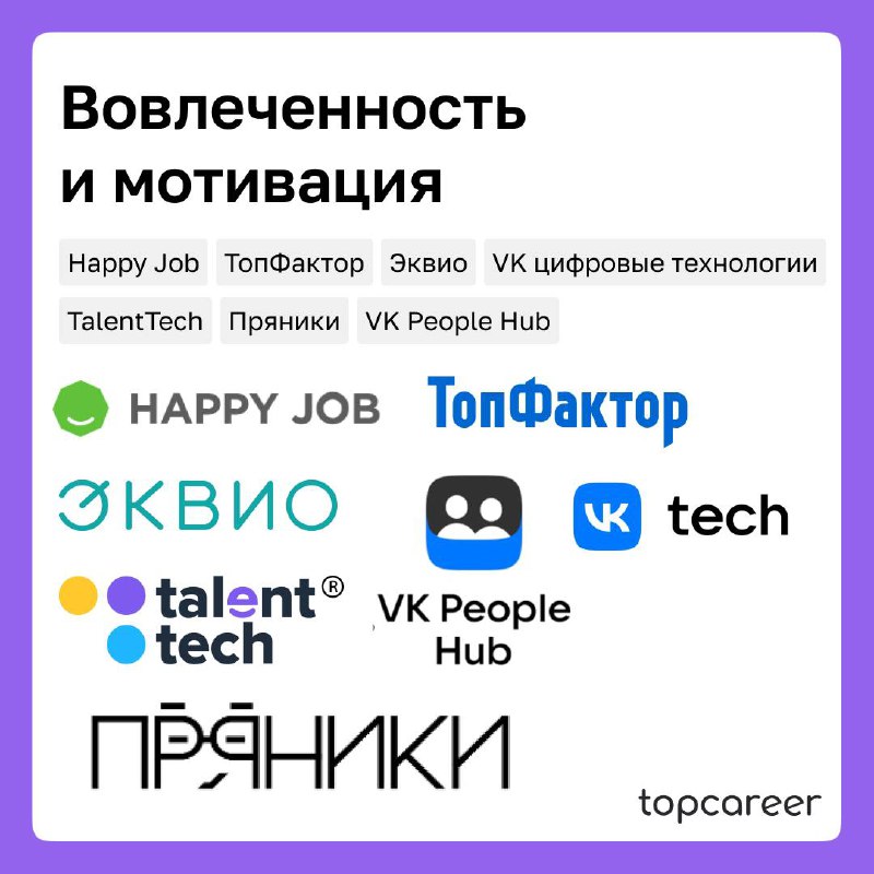 Сегодня подготовили карточки с обзором HR Tech-сервисов в разных функциях от подбора до комплексной автоматизации | Сетка — социальная сеть от hh.ru