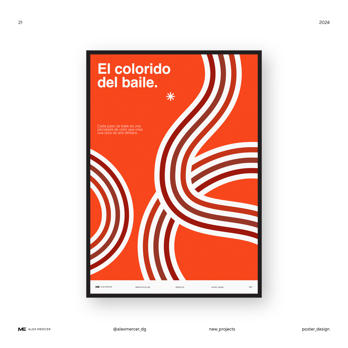 Дизайн «El Colorido del baile» № 21
Inst: alexmercerdg
Дизайн представляет собой элегантную композицию, где в основе идеи лежит оранжевый цвет.
В нашей новой работе, фон является главным акцентом | Сетка — социальная сеть от hh.ru