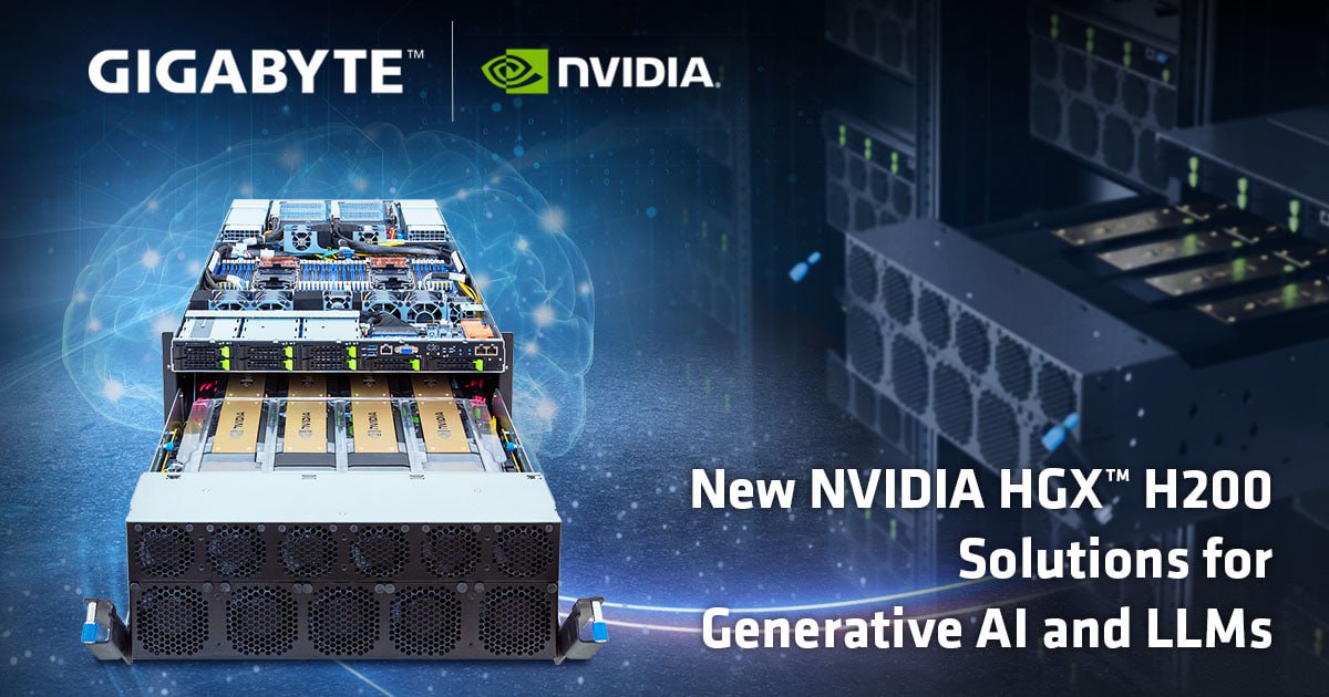 Gigabyte представила ИИ-серверы с ускорителями NVIDIA H200
Gigabyte анонсировала HGX-серверы G593-SD1-AAX3 и G593-ZD1-AAX3 в форм-факторе 5U для ИИ и HPC задач, оснащённые до восьми ускорителями NVIDI... | Сетка — социальная сеть от hh.ru