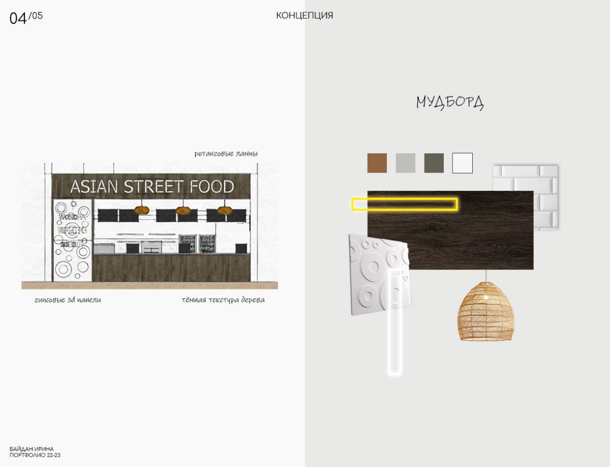 В 2022 для VUA Group, в рамках обновления визуальной концепции, работала над обновлением помещения в ТЦ "Нора" в Москве | Сетка — социальная сеть от hh.ru