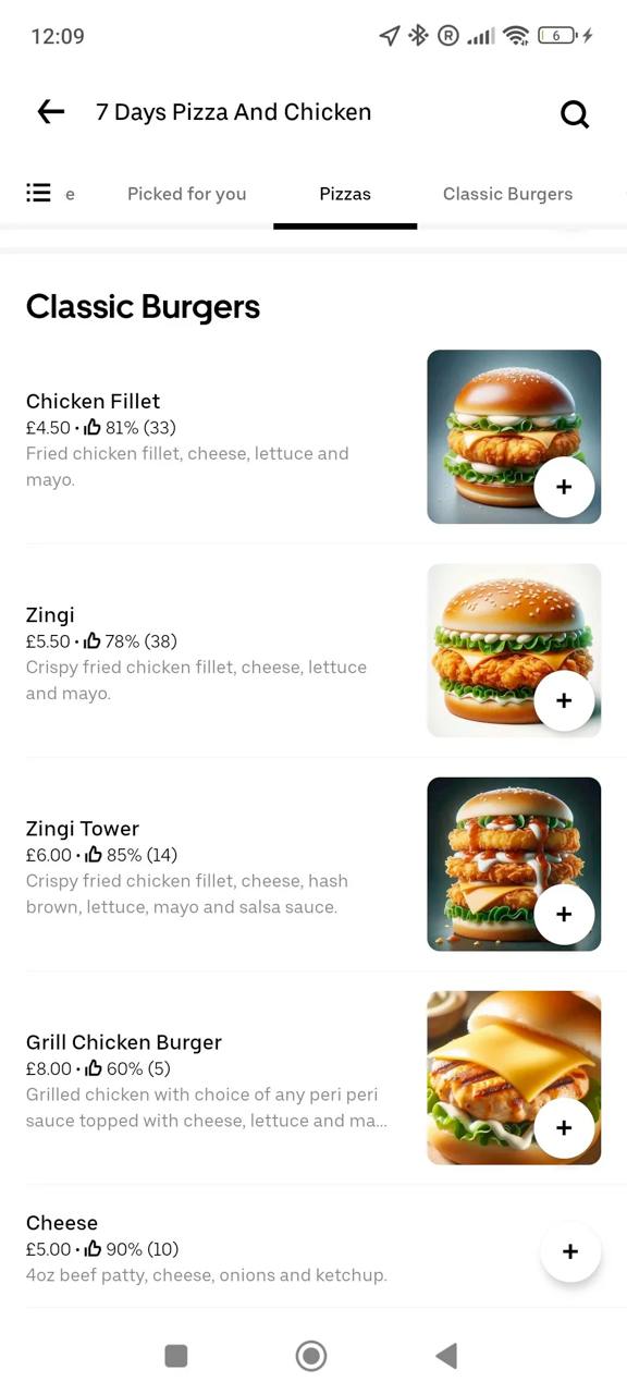 Это конечно было ожидаемо, но рестораны в Uber Eats начали менять фото блюд на сгенерированные нейронками картинки 😐
Они даже не всегда похожи на еду — у последнего бургера даже булка отвалилась
В ком... | Сетка — социальная сеть от hh.ru