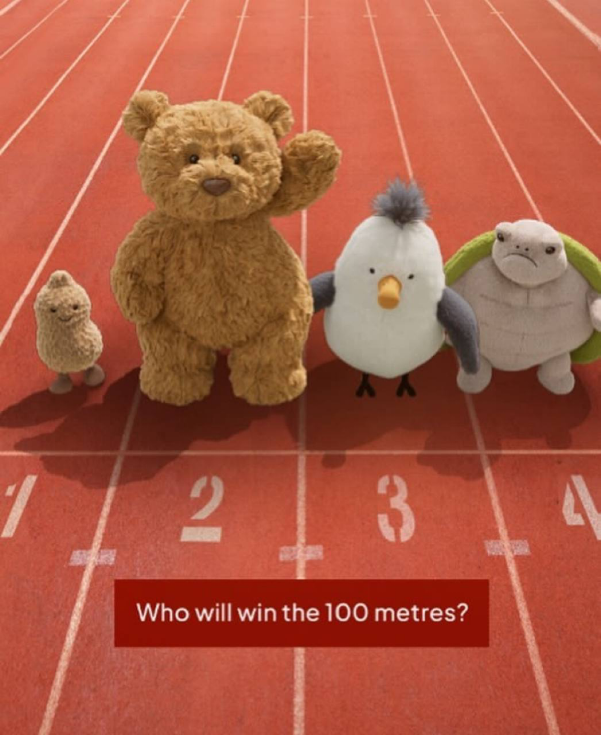 В копилку насмотренности.
Картинки от бренда плюшевых игрушек Jellycat, которые хотели на Олимпиаду, но так туда не попали, и, в итоге, сделали свою | Сетка — социальная сеть от hh.ru