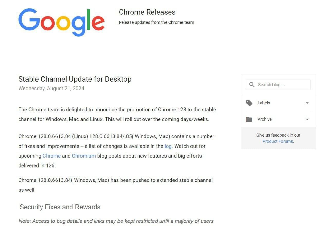 ⚠️ Обновите Chrome⚠️
Исследователи по безопасности из Microsoft
выявили серьезный баг.
Происходит «путаница типов» (type confusion), связанная с ошибкой в движке JavaScript от Google | Сетка — социальная сеть от hh.ru