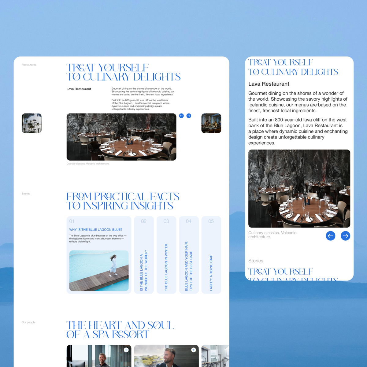 LANDING PAGE I Blue Lagoon | Сетка — социальная сеть от hh.ru