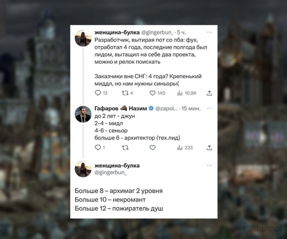 Некроманты и пожиратели душ на месте? | Сетка — социальная сеть от hh.ru