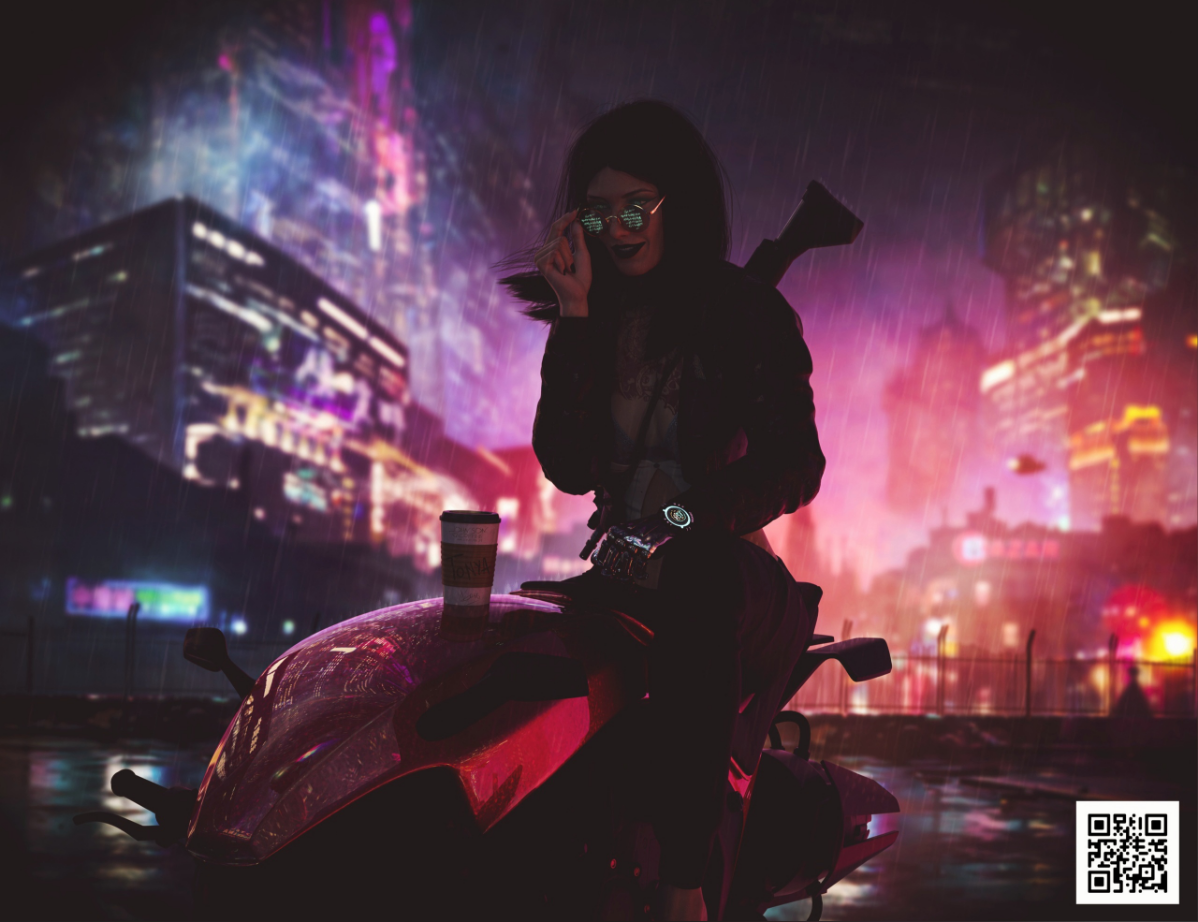 Так же, одна из старых работ, только уже в #photoshop
В то время, закидывал её на wallpaper engine в steam, где она неплохо стрельнула. | Сетка — социальная сеть от hh.ru