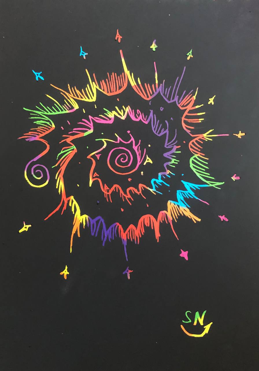 ✨✨✨Что ж… Встречаем: новая зарисовка)
Три вопроса остаются:
❓Что вы видите? 
❓Какие эмоции рисунок вызывает?
❓ Ваши впечатления?
Добавлю четвертый и пятый:
❓как бы вы назвали рисунок?
❓нужны ли коммен... | Сетка — социальная сеть от hh.ru