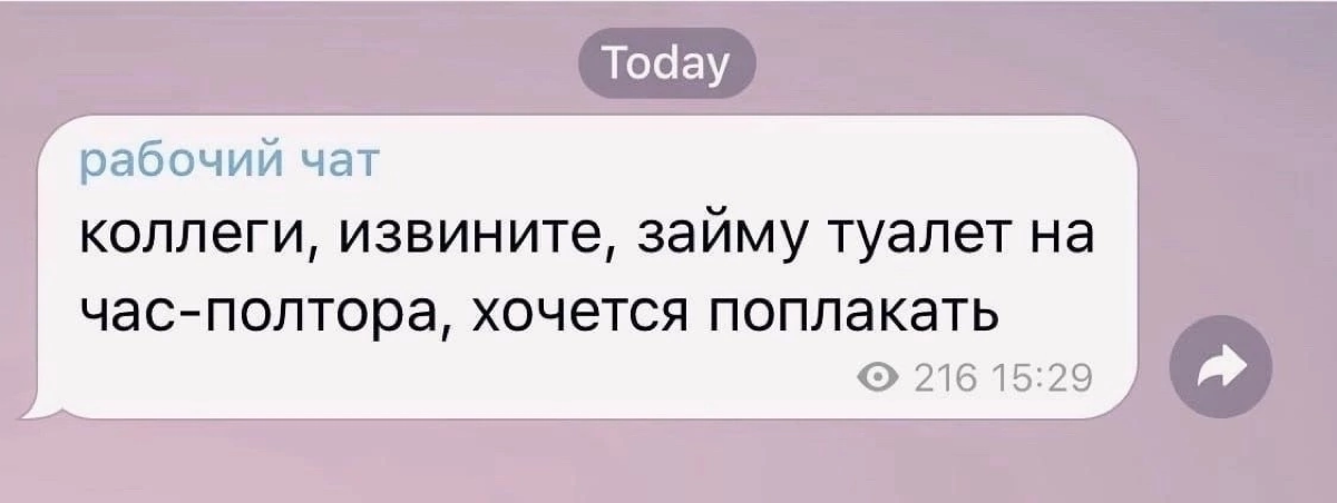 #мемдня Коллеги, старайтесь оставаться на связи даже в туалете, у нас сроки горят, а у вас сраки. | Сетка — социальная сеть от hh.ru