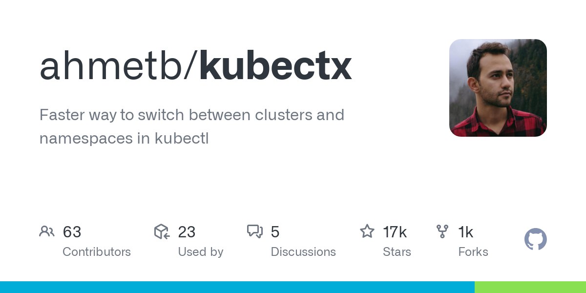 https://github.com/ahmetb/kubectx
kubectx + kubens: Power tools for kubectl
kubectx is a tool to switch between contexts (clusters) on kubectl faster | Сетка — социальная сеть от hh.ru