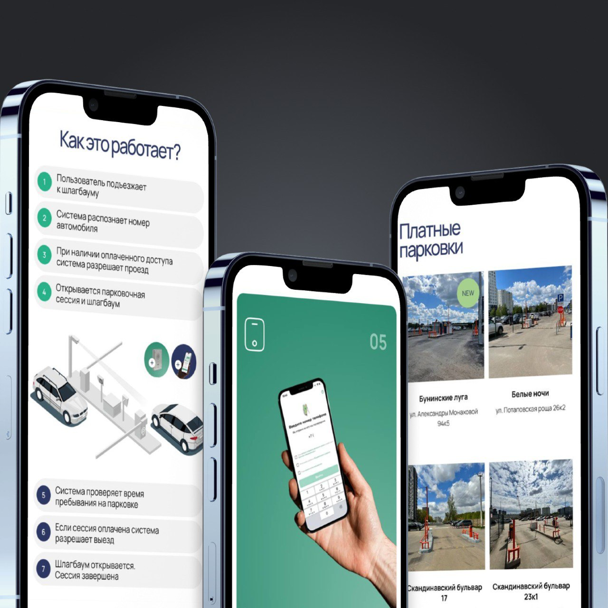 #портфолио
Новый проект — сайт из нескольких страниц для оператора платных парковок Park-in | Сетка — социальная сеть от hh.ru