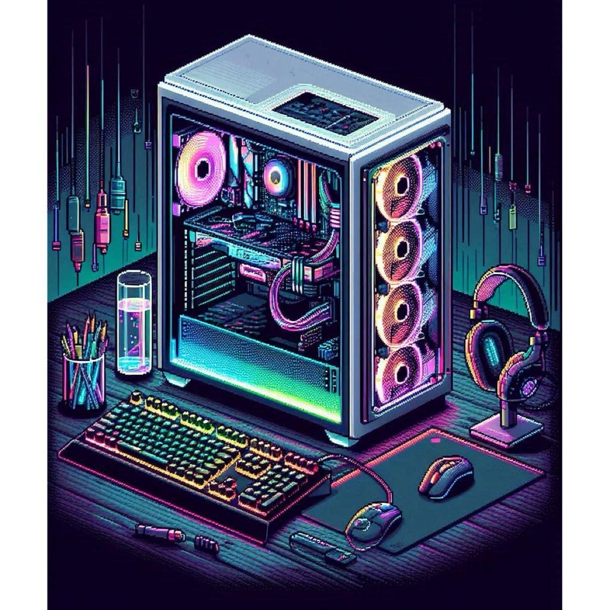 #Pc #Gaming #GamingPc #Desktop #Workplace #art | Сетка — социальная сеть от hh.ru