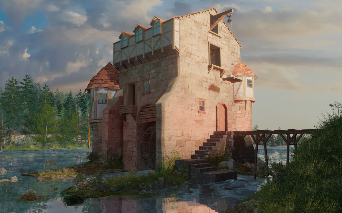 Watermill environment UE5 | Сетка — социальная сеть от hh.ru