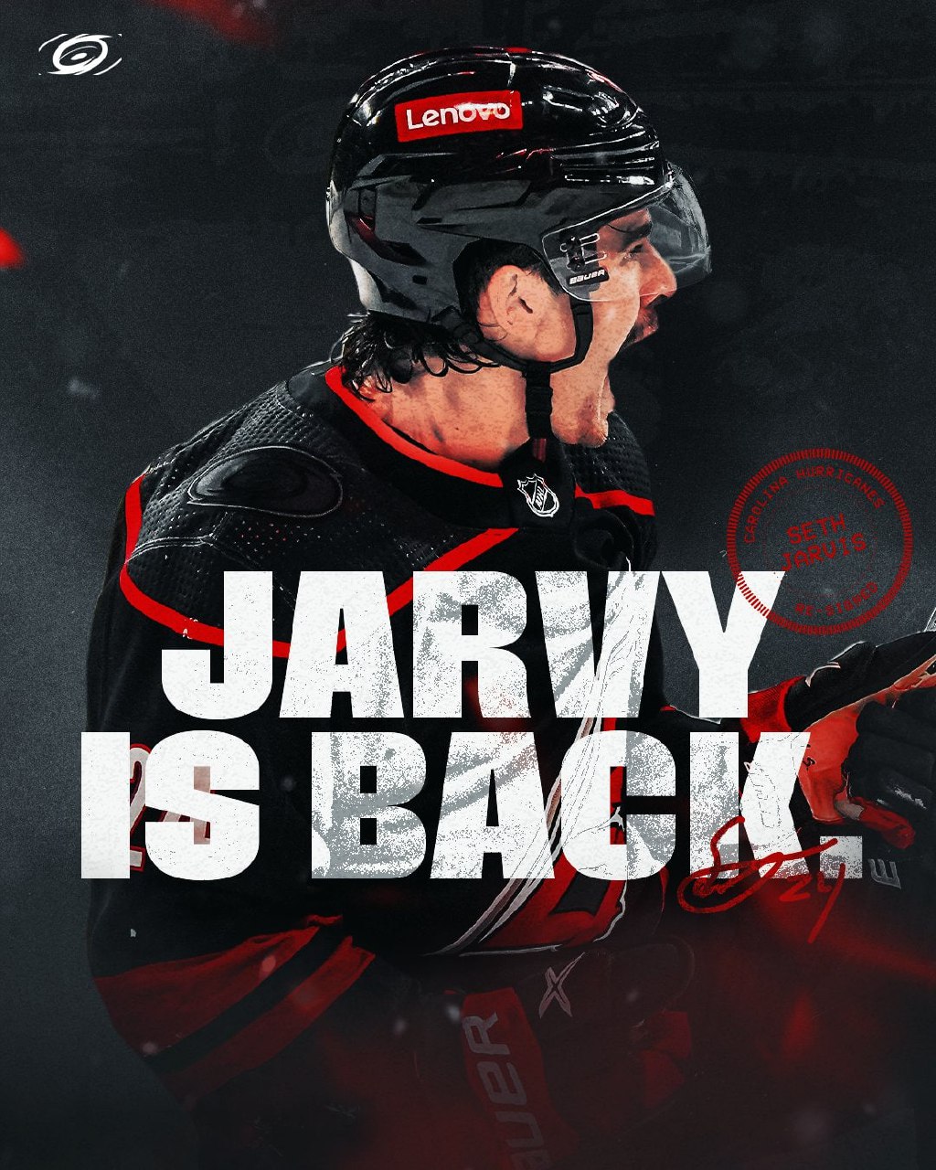 🚽 Сет Джарвис подписал восьмилетнее соглашение с «Харрикейнс»
Общая сумма сделки составляет 63,2 млн $, но кэпхит вместо 7,9 млн всего лишь 7,5 млн $ | Сетка — социальная сеть от hh.ru