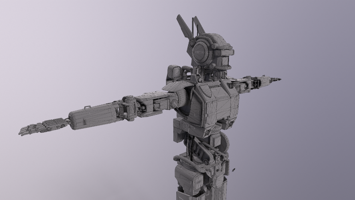 Всем добрый день! Хочу поделиться с вами новой работой. Это робот Чаппи из одноименного фильма. Было желание максимально повторить оригинал, но при учёте, модель останется в классе GameReady | Сетка — социальная сеть от hh.ru