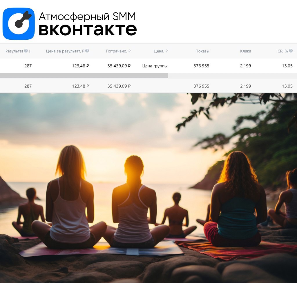 💙 Продвижение йога-тура, сбор заявок на осень | Сетка — социальная сеть от hh.ru