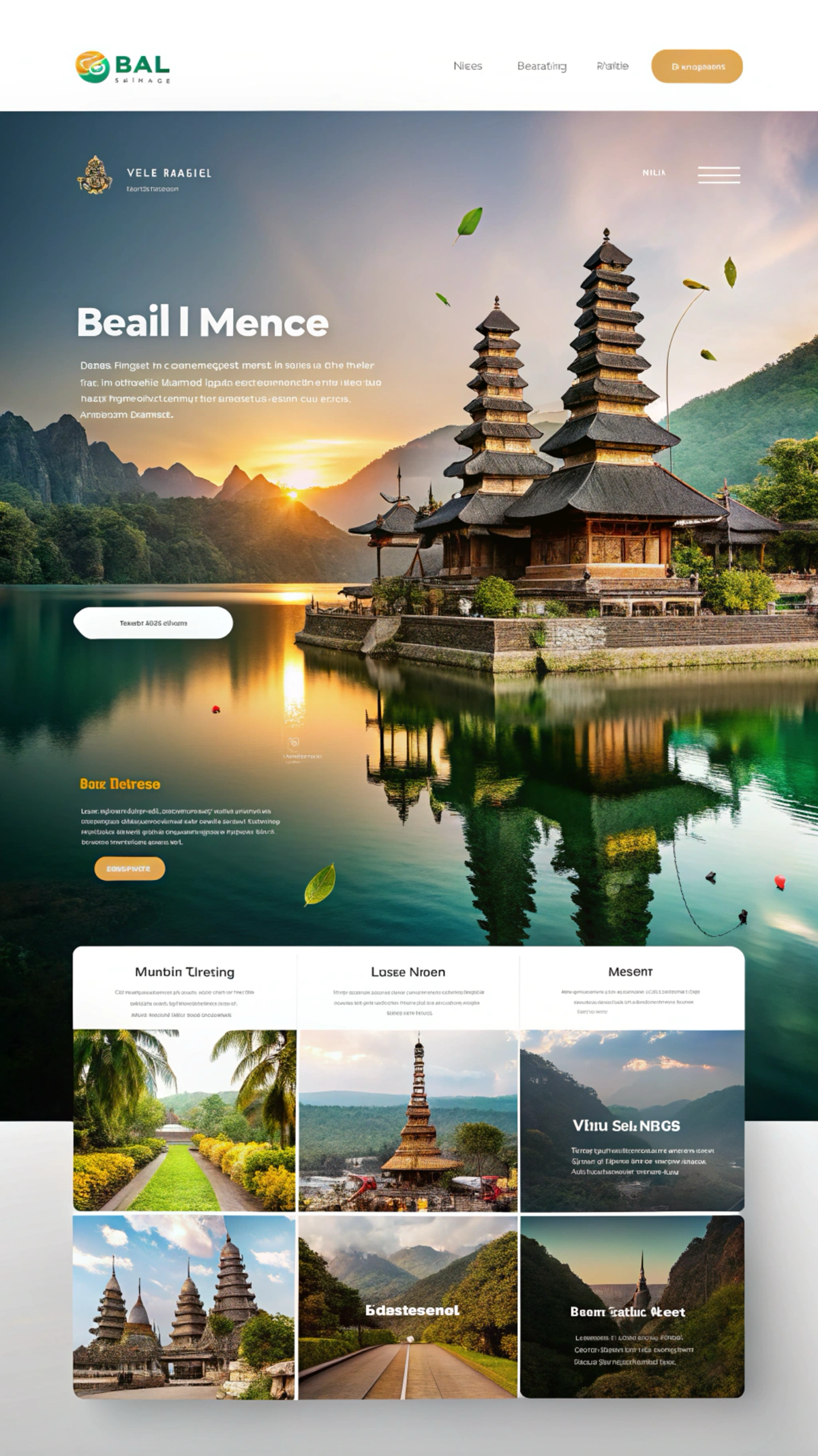 Макет сайта для райского уголка планеты . Хочется там побывать, окунуться в природу и раствориться в красоте #макетсайта #вебдизайн #фигма #силаприроды | Сетка — социальная сеть от hh.ru
